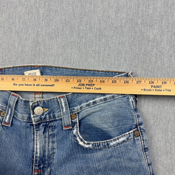 Vintage True Religion Jeans Men 31X33 Fits 32x31 Blue Billy Bootcut Made In USA - Picture 8 of 16